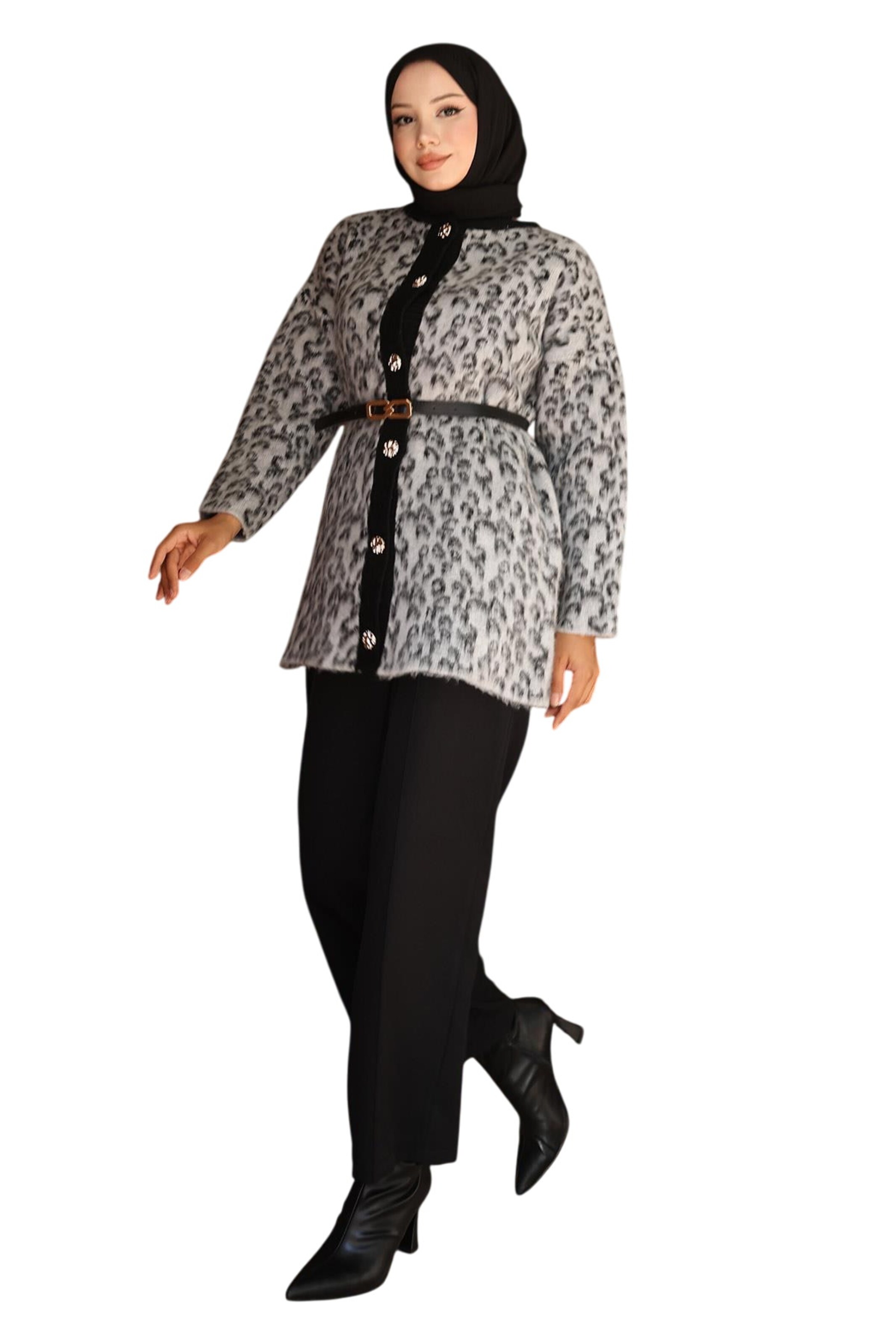 MODAMIHRAM Knit cardigan in Grey