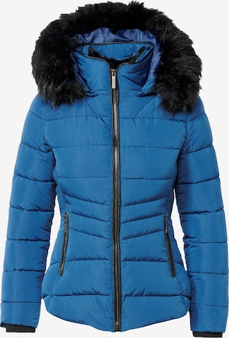 KOROSHI Zimní bunda – modrá: přední strana