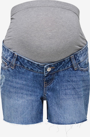 Only Maternity Jeans 'OLMGabi' in Blauw: voorkant