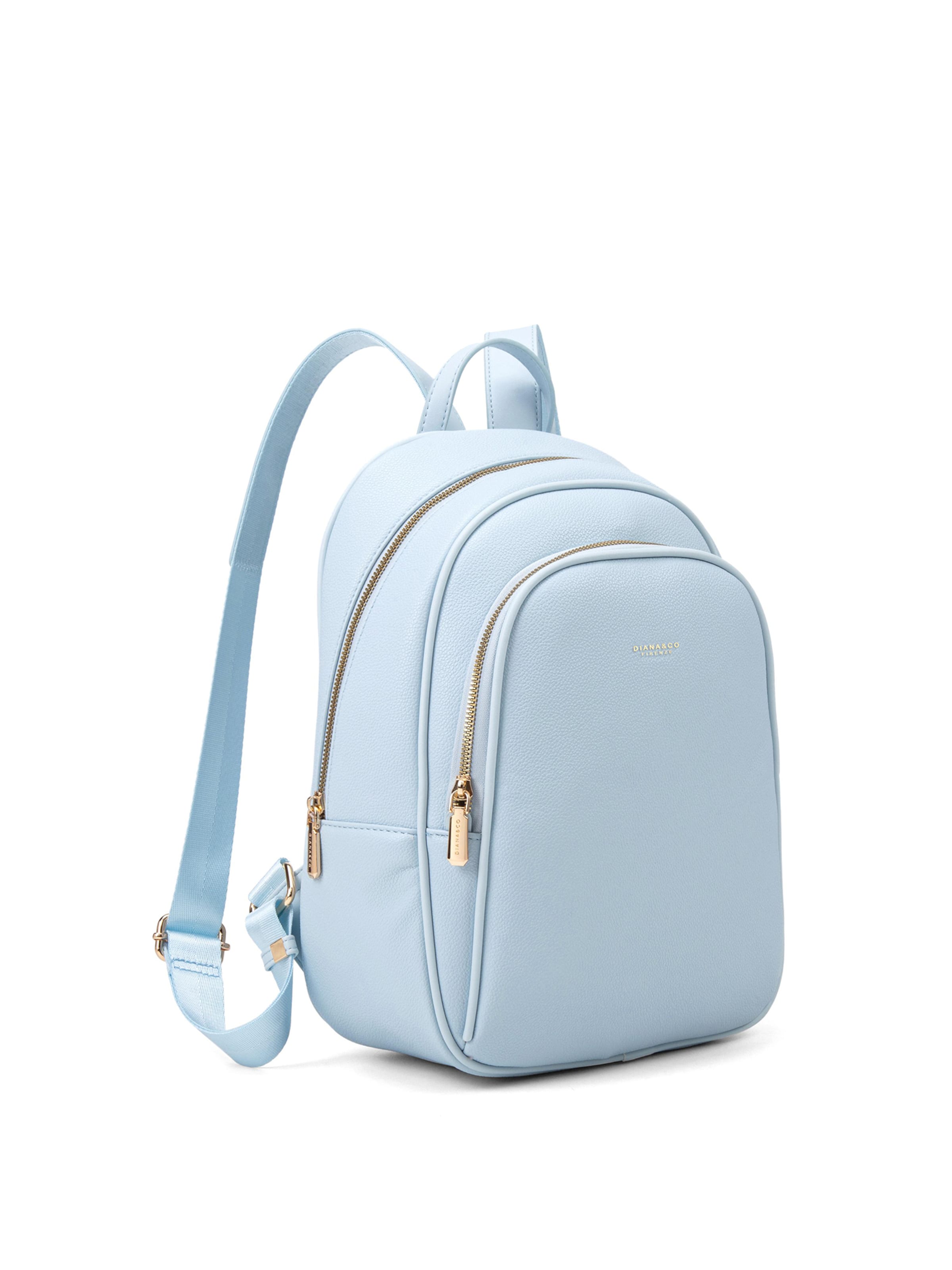 Zaino 'Zaino Donna Vegan Leather con Zip e Tasche - Diana & Co Firenze' di Diana&Co. in blu