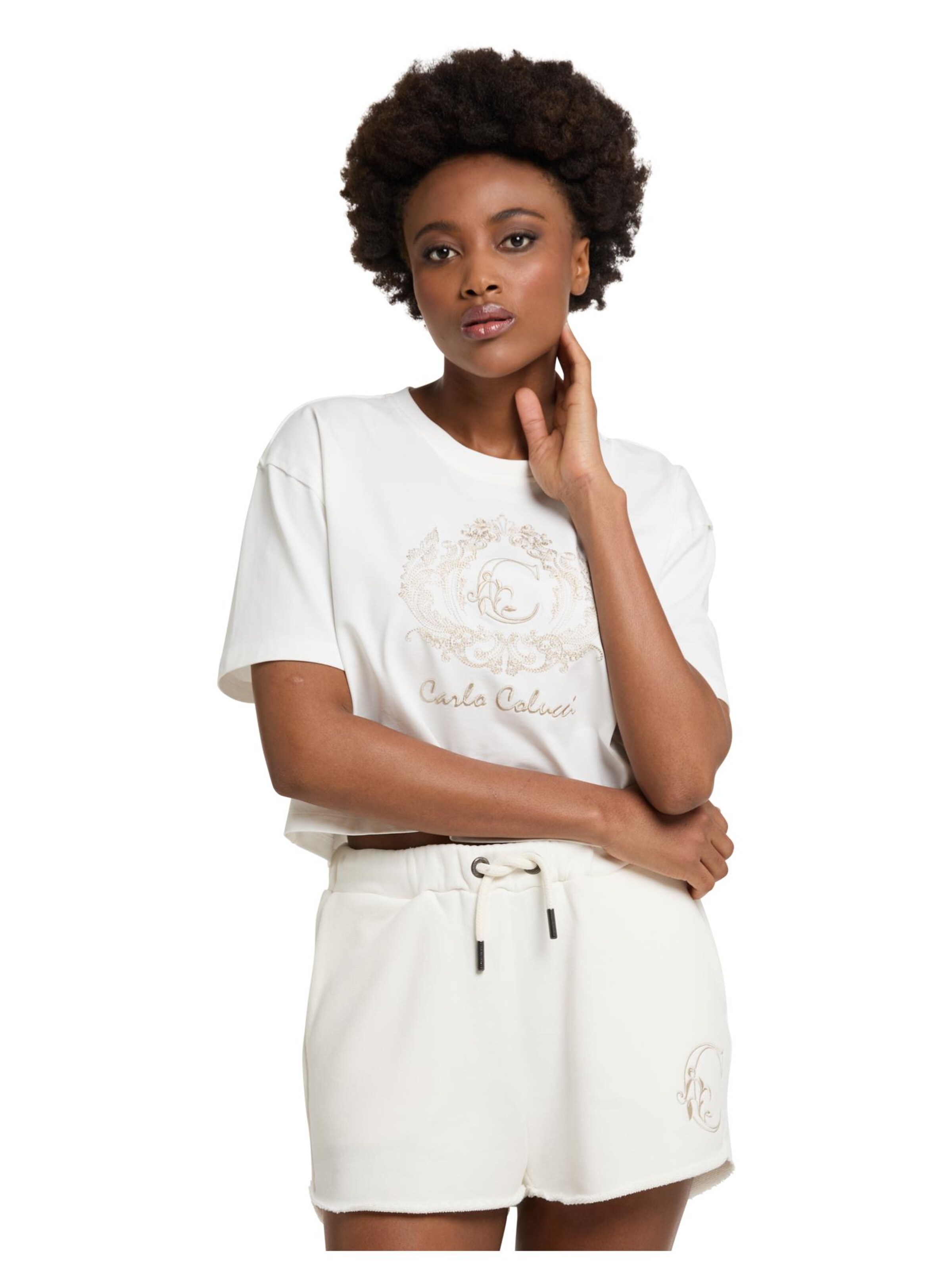 Carlo Colucci Shirt 'Daz' in White: front