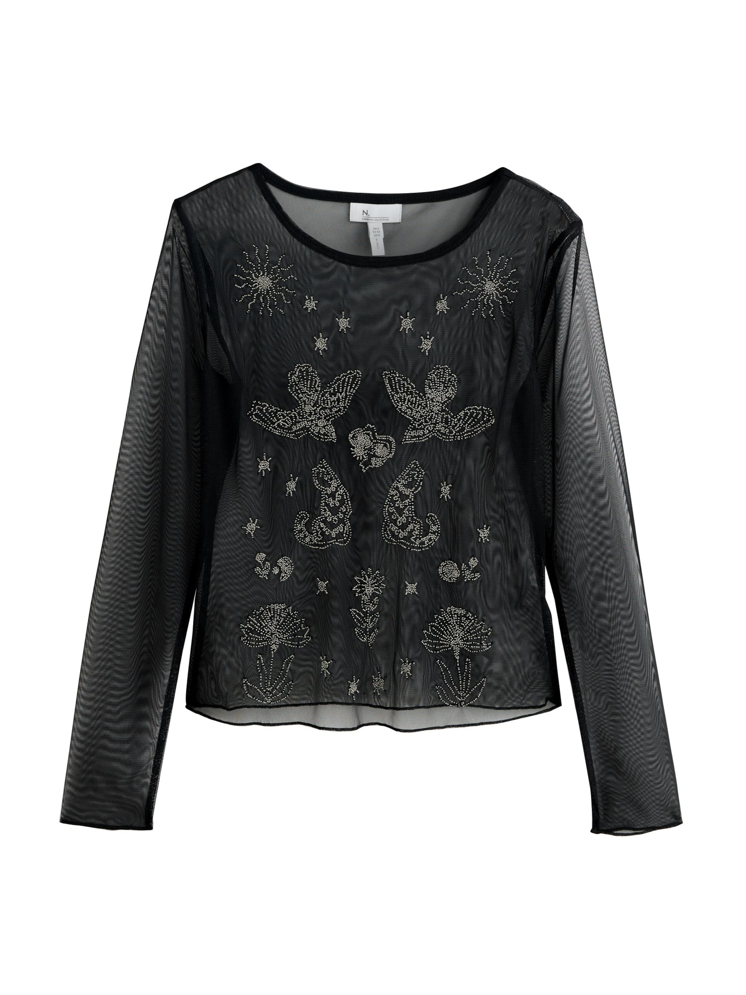 Next Shirt in Zwart: voorkant