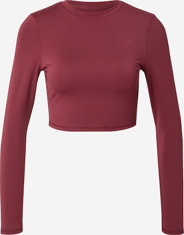 T-shirt fonctionnel 'PWRSHAPE' PUMA en rouge : devant