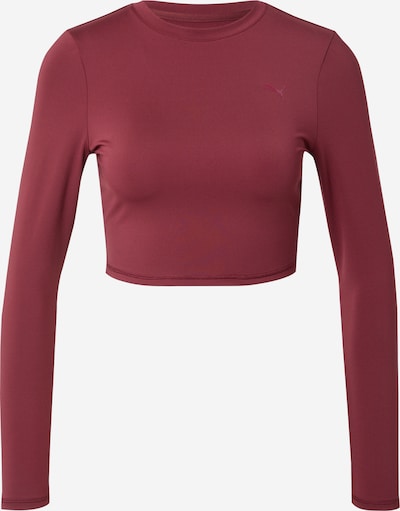 Sportiniai marškinėliai 'PWRSHAPE' iš PUMA, spalva – vyno raudona spalva, Prekių apžvalga