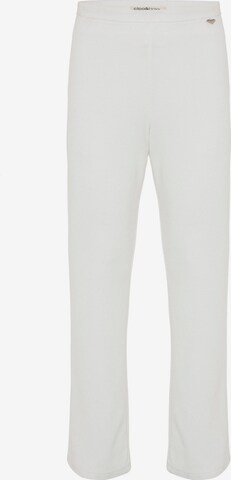 CIPO & BAXX Boot cut Pants in White: front