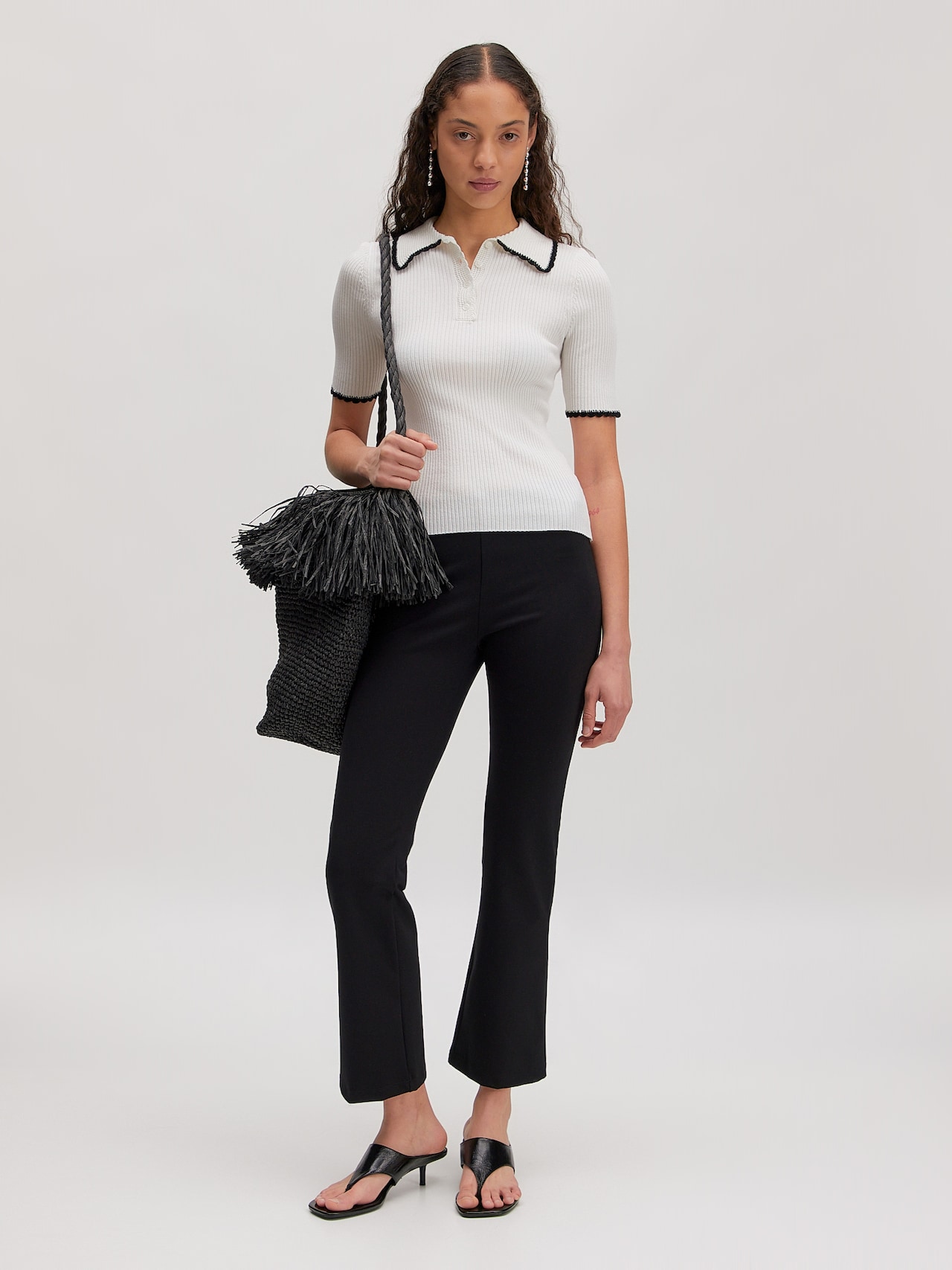 EDITED Shirt 'Charlie' Crème