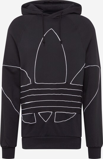 Bluză de molton ADIDAS ORIGINALS pe negru / alb, Vizualizare produs