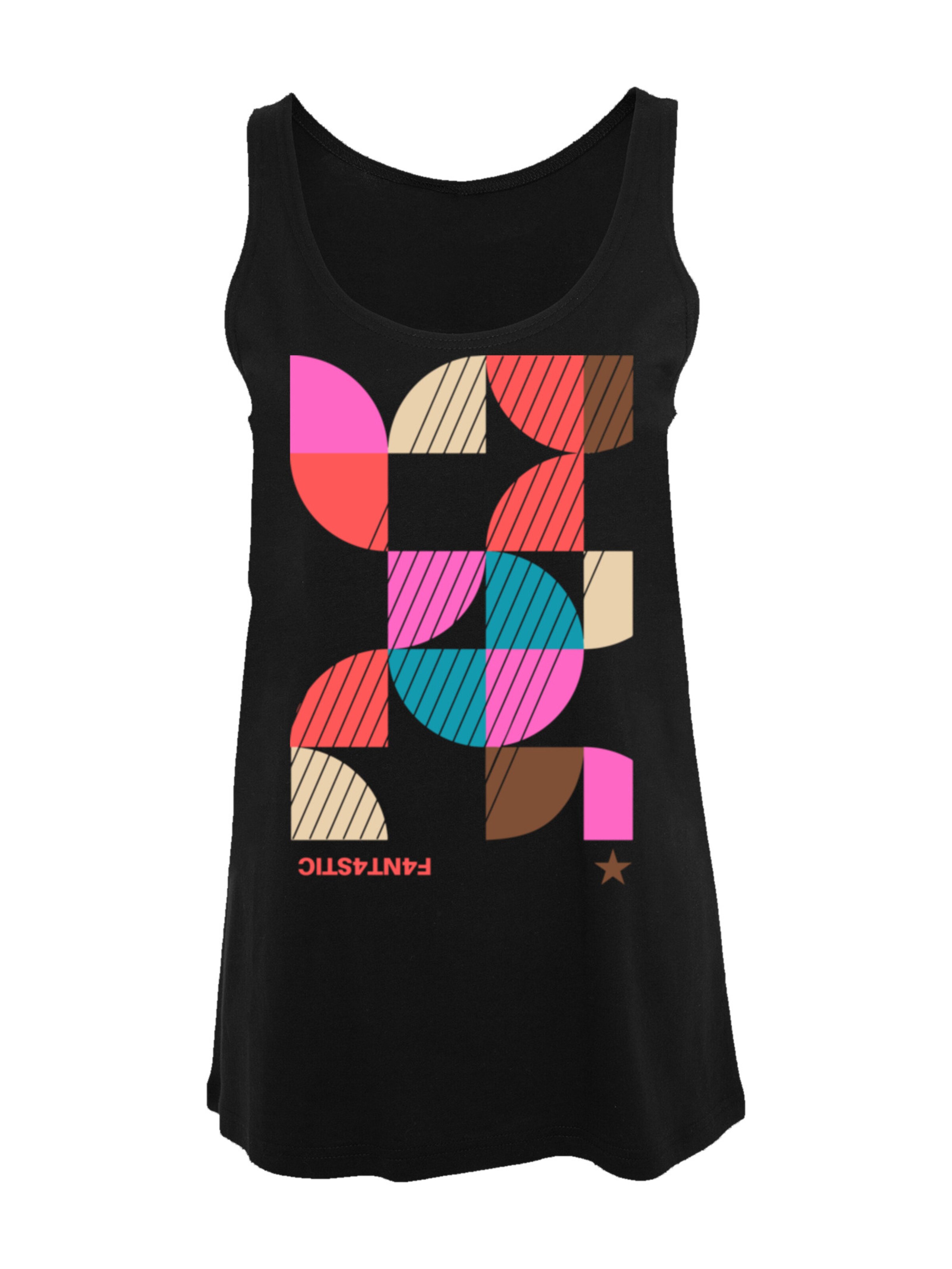F4NT4STIC Top in Zwart: voorkant