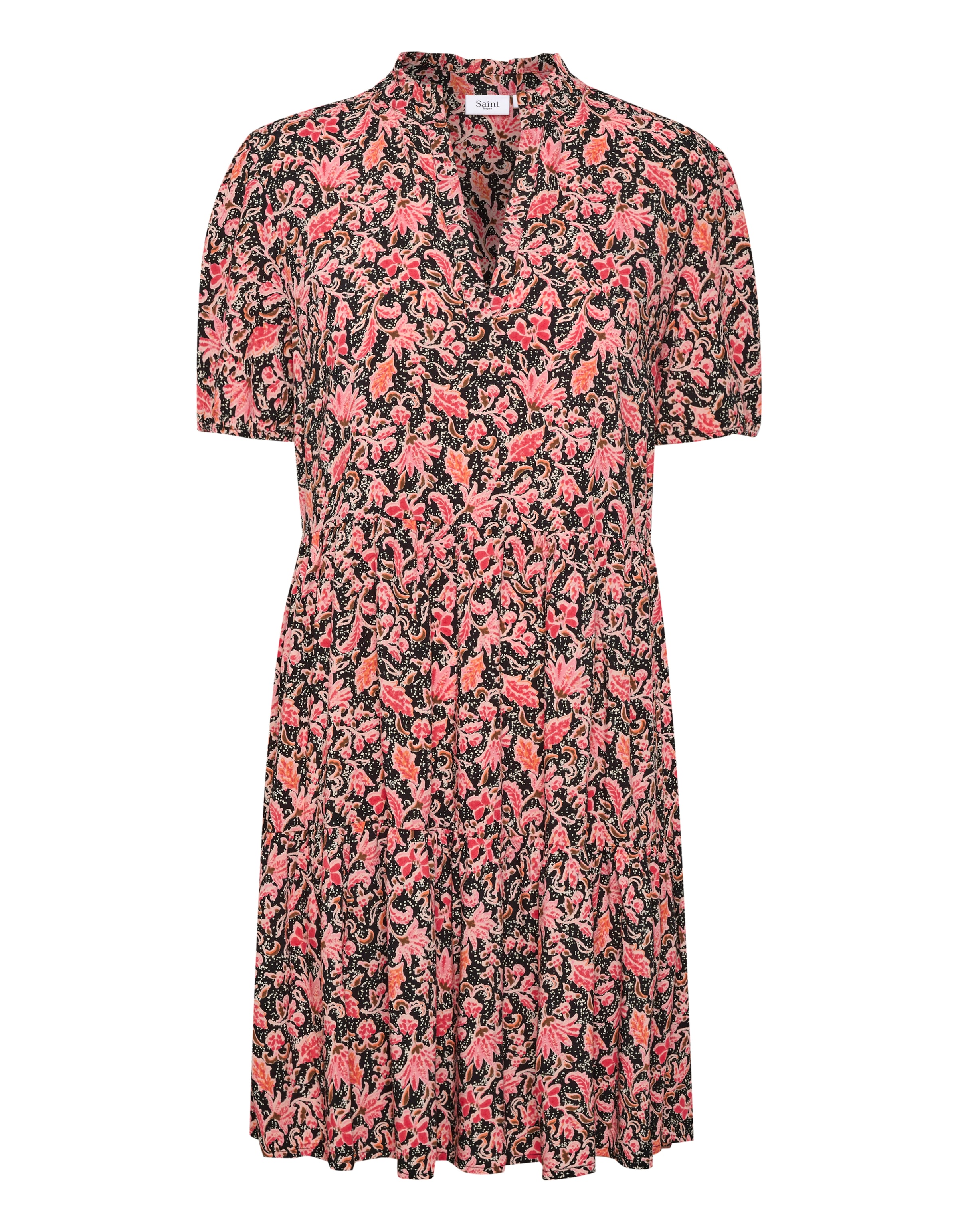 SAINT TROPEZ Blousejurk 'Eda' in Roze: voorkant