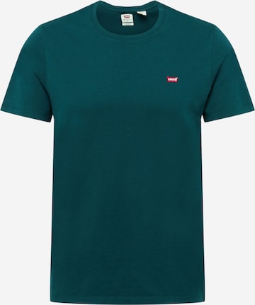 T-Shirt LEVI'S en vert : devant