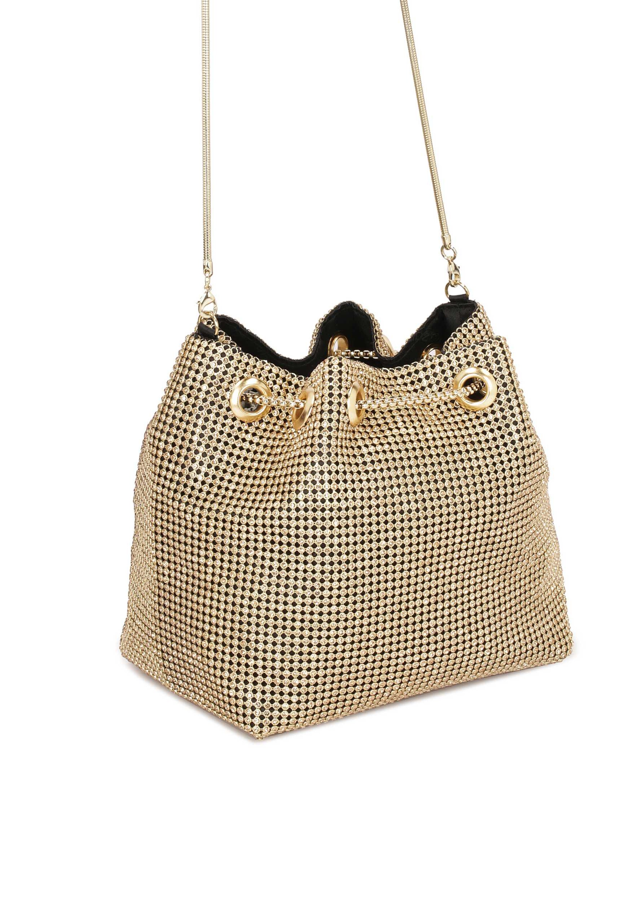 Kazar Schultertasche in Gold