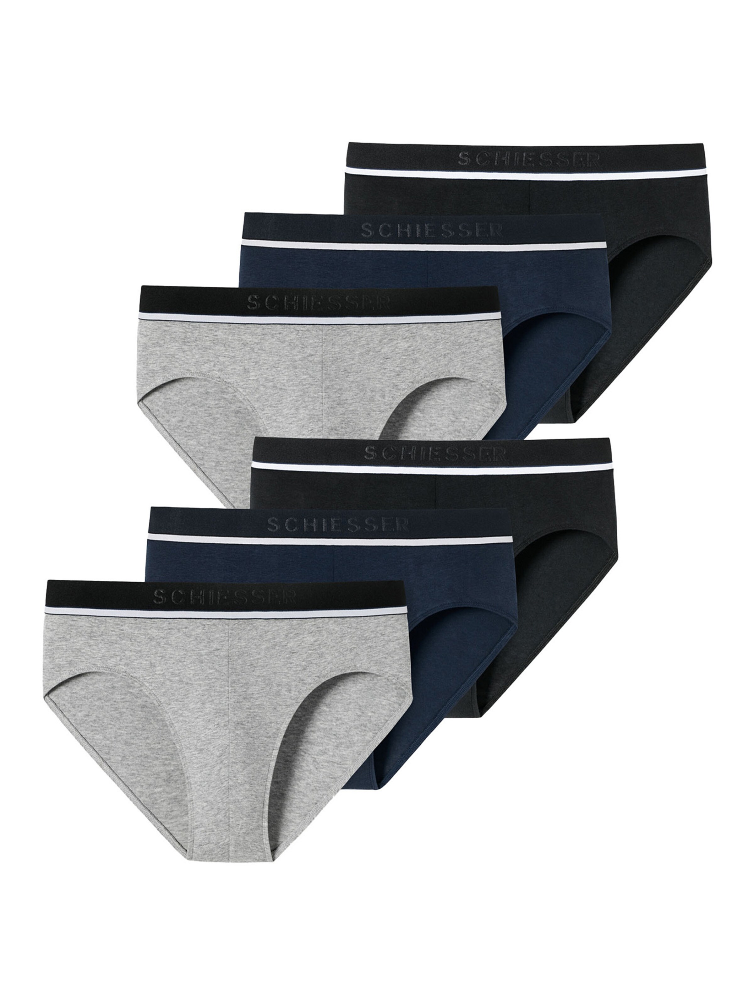 Slip ' 95/5 Organic Cotton ' SCHIESSER en noir : devant