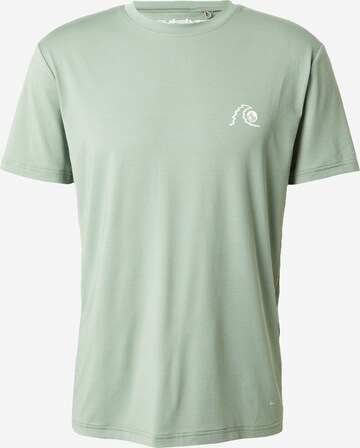 QUIKSILVER Performance Shirt 'LAP TIME' in Green: front