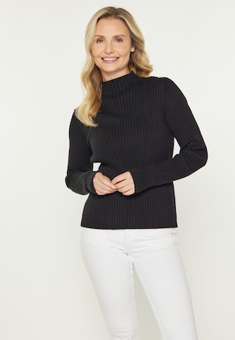 Pull-over 'Classic' usha BLUE LABEL en noir : devant