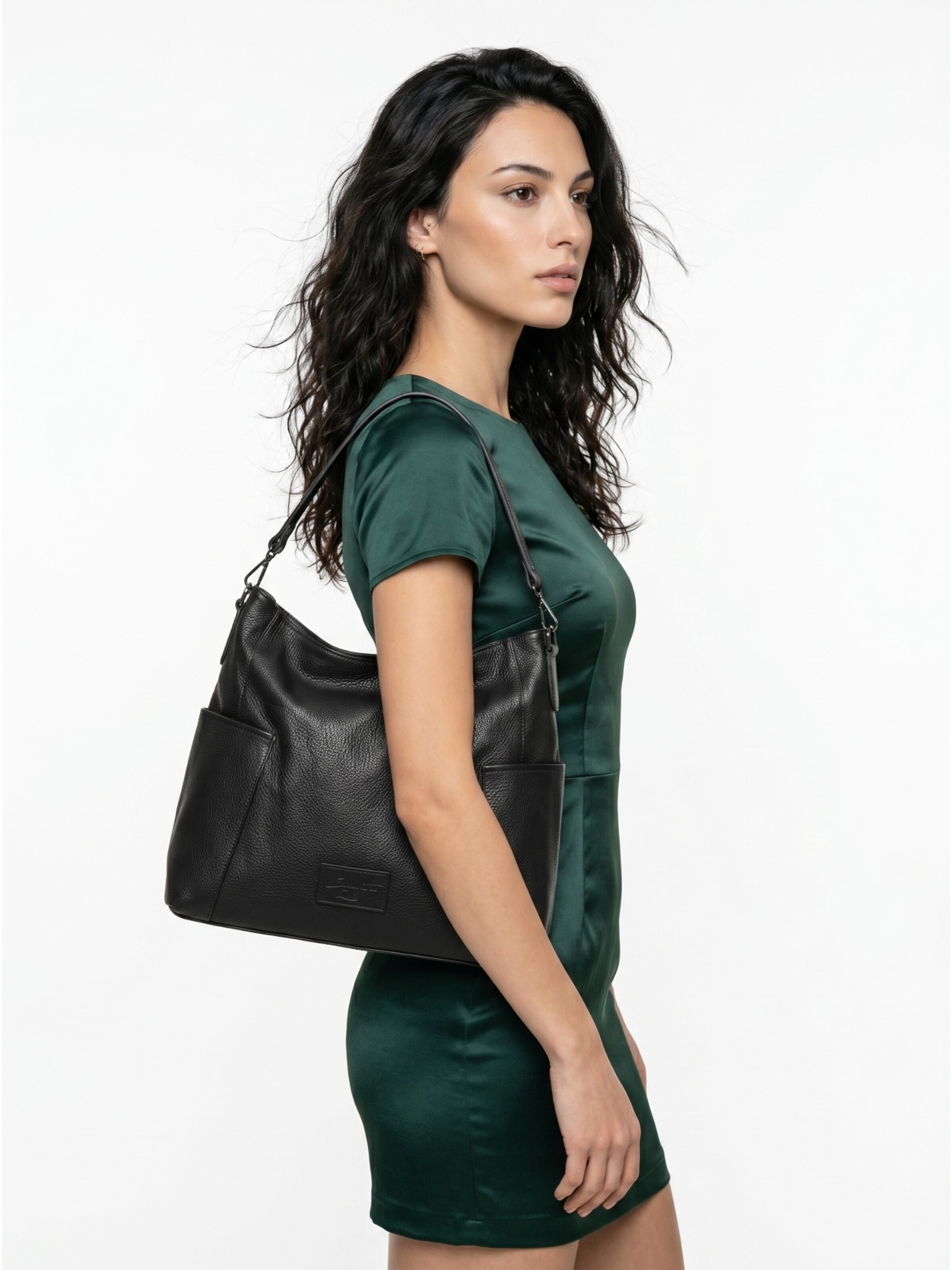 Cabas Samantha Look en noir : devant