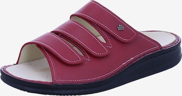 Finn Comfort Mule 'Korfu' in Red: front
