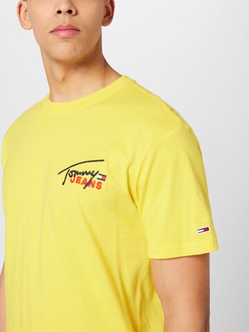 Tommy Jeans - Camiseta en amarillo