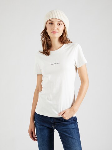 regular Maglietta di Calvin Klein Jeans in bianco: frontale