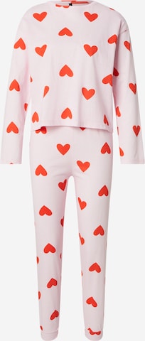 Trendyol Pyjama värissä vaaleanpunainen: etupuoli