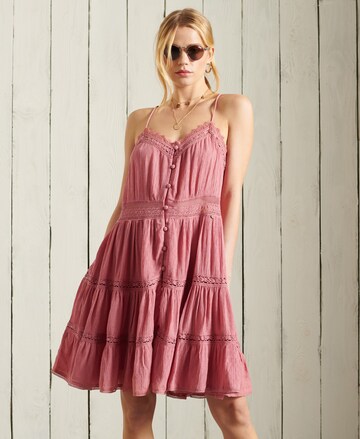 Superdry Dress 'ALANA CAMI DRESS' in Pink: front
