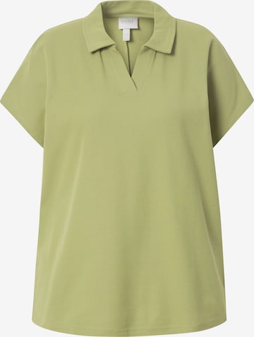 Ulla Popken Poloshirt in Grün: Vorderseite