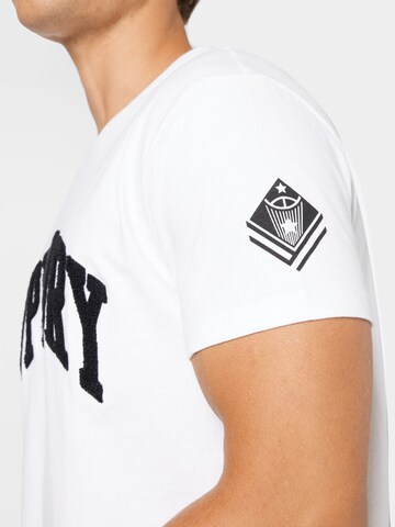 Superdry T-Shirt 'Varsity Arch Mono' in Weiß