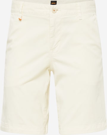 BOSS Orange Chino kalhoty – béžová: přední strana