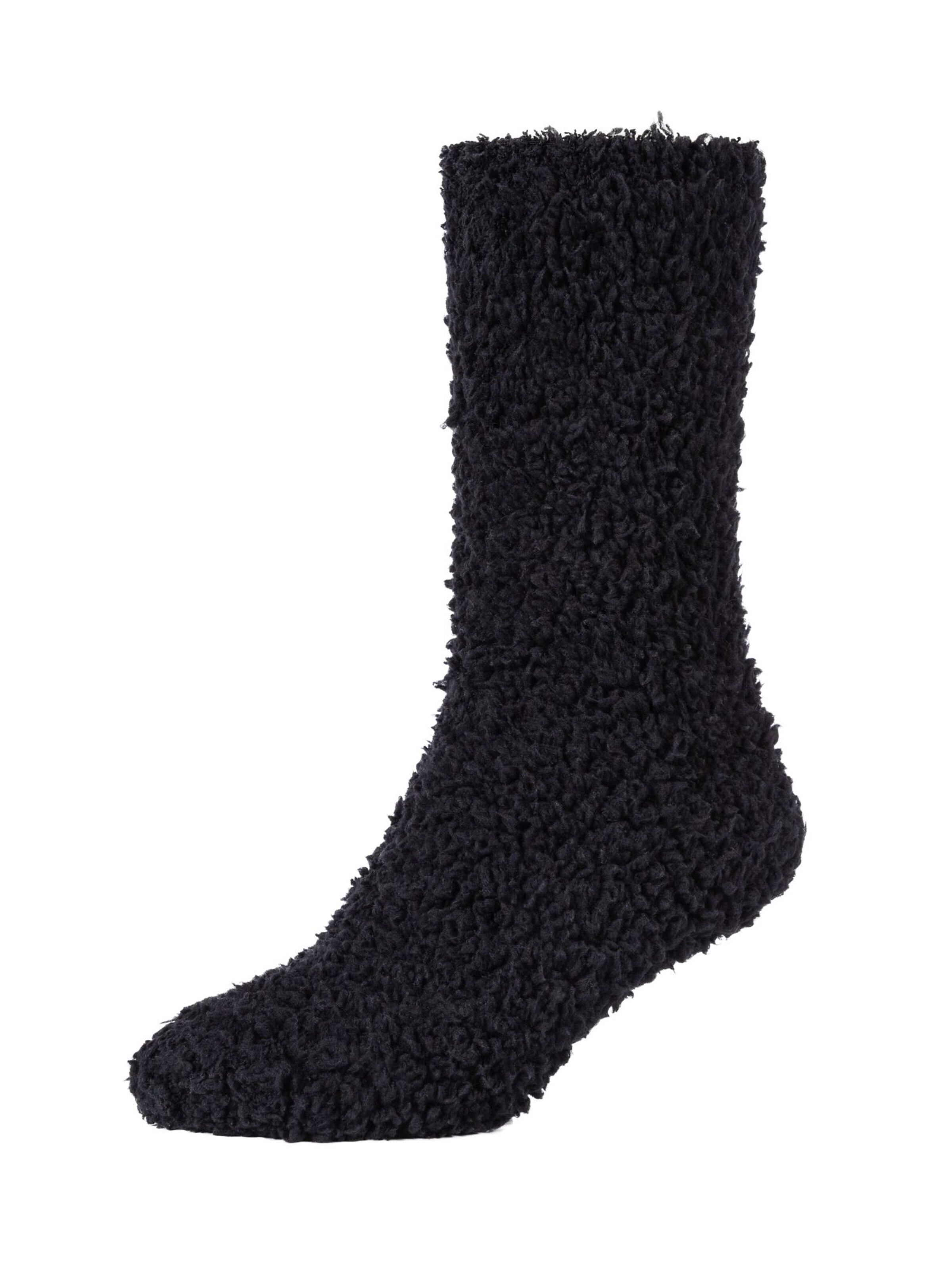 camano Socken in Schwarz: Vorderseite