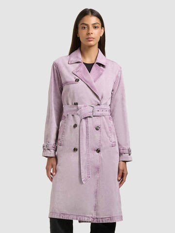 Manteau mi-saison 'HERA' khujo en violet : devant