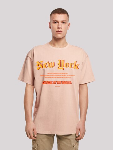 T-Shirt 'New York COTW' F4NT4STIC en rose : devant