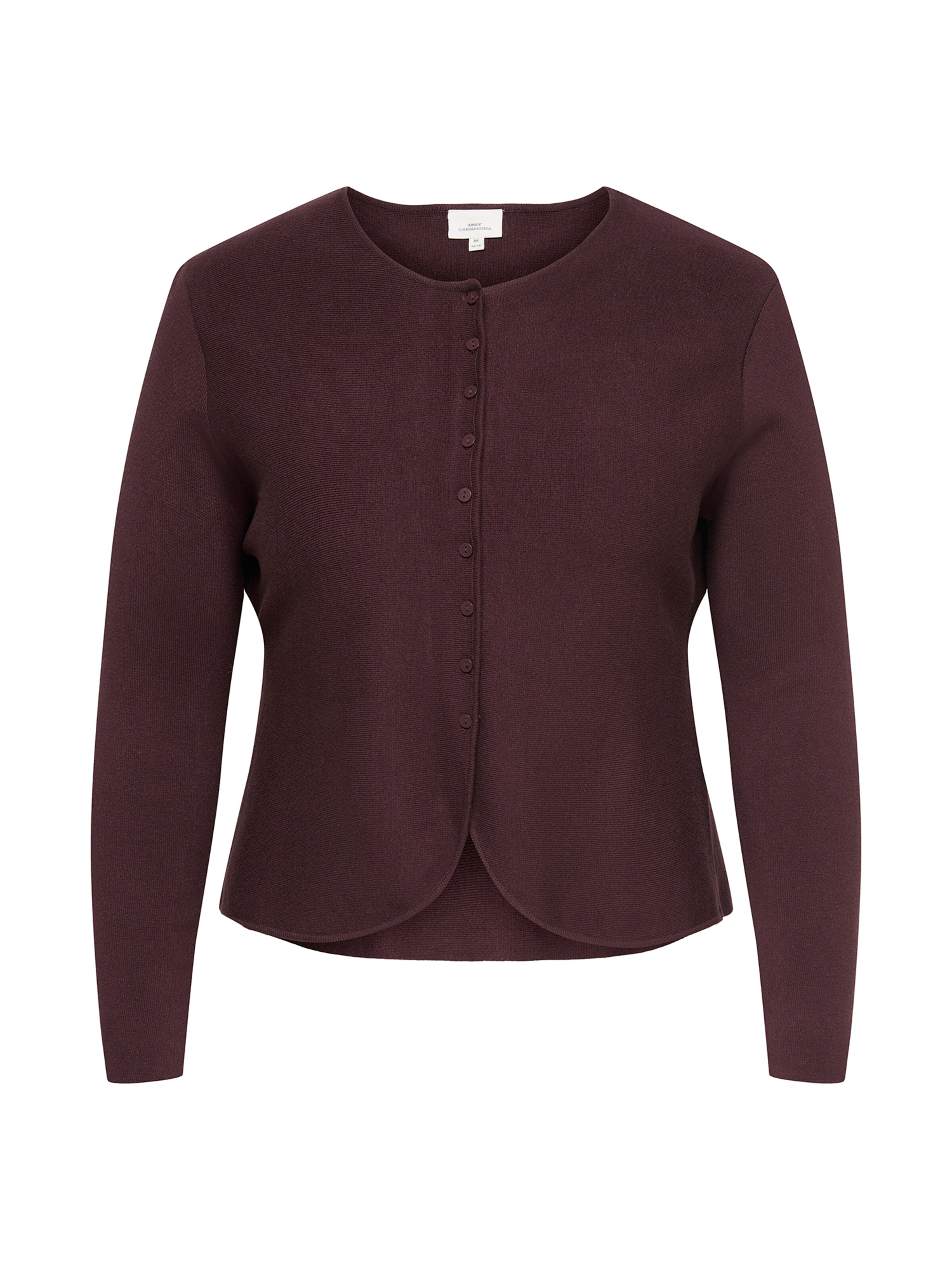 ONLY Carmakoma Gebreid vest in XL-XXL in de kleur Aubergine, Productweergave