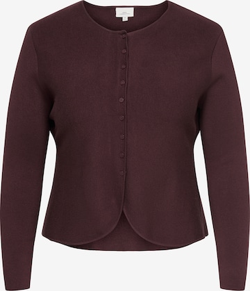 Cardigan ONLY Carmakoma en violet : devant