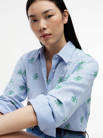 TOMMY HILFIGER Blouse in Blauw