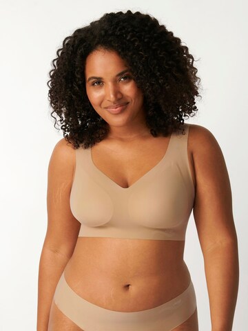 SLOGGI T-Shirt Bralette ' ZERO Feel ' in Gelb: Vorderseite