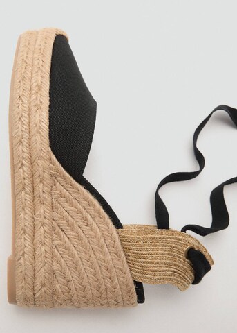 MANGO Espadrilles 'Ona' in Black