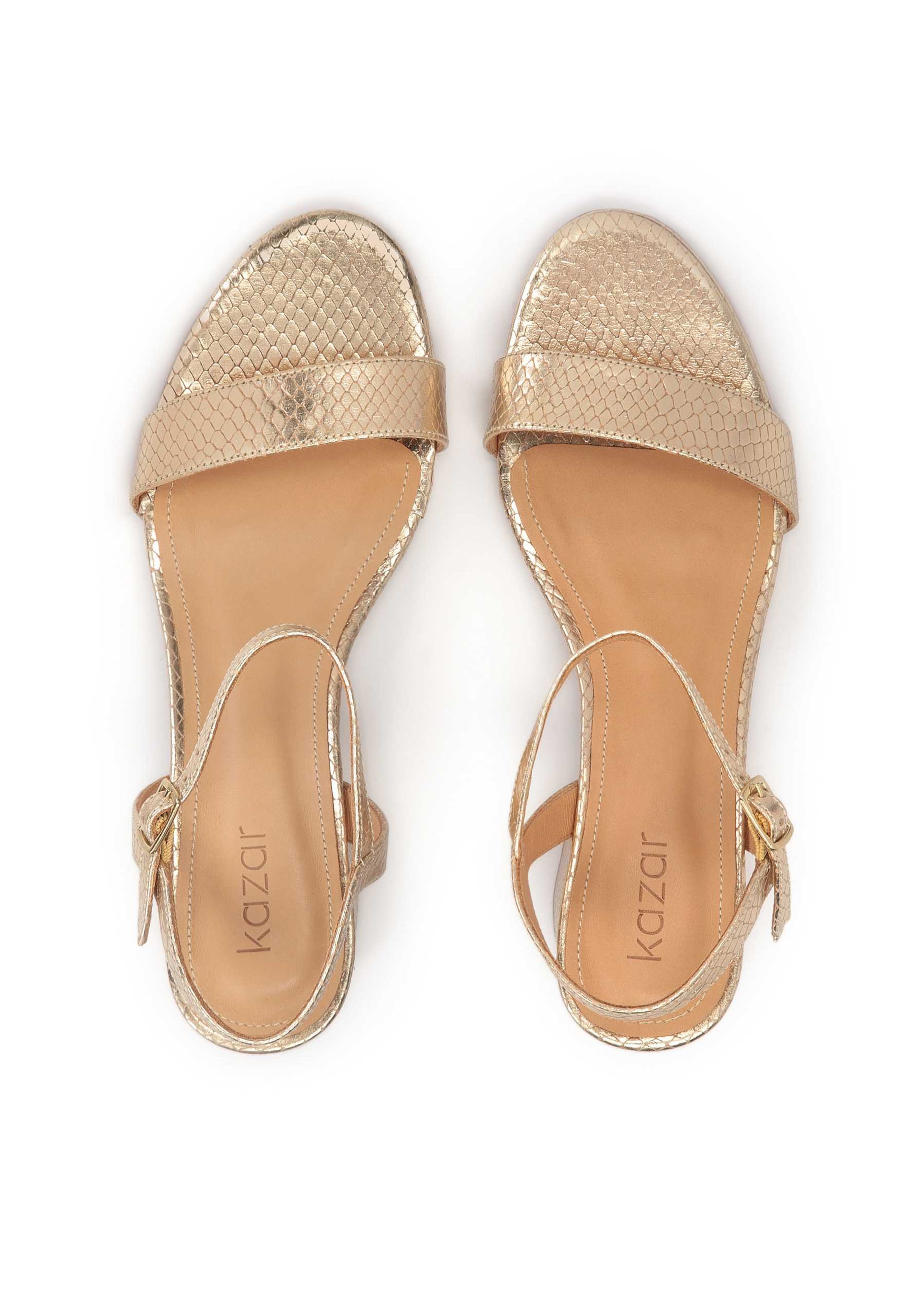 Kazar Sandals in Gold