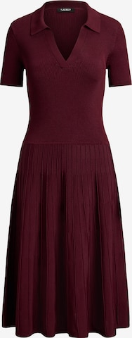 Lauren Ralph Lauren - Vestido de punto en rojo: frente
