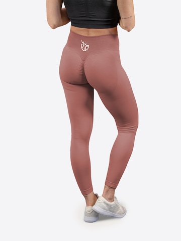 Strammer Max Performance Skinny Leggings 'Scrunch'‌‌‌ in Gold: Vorderseite