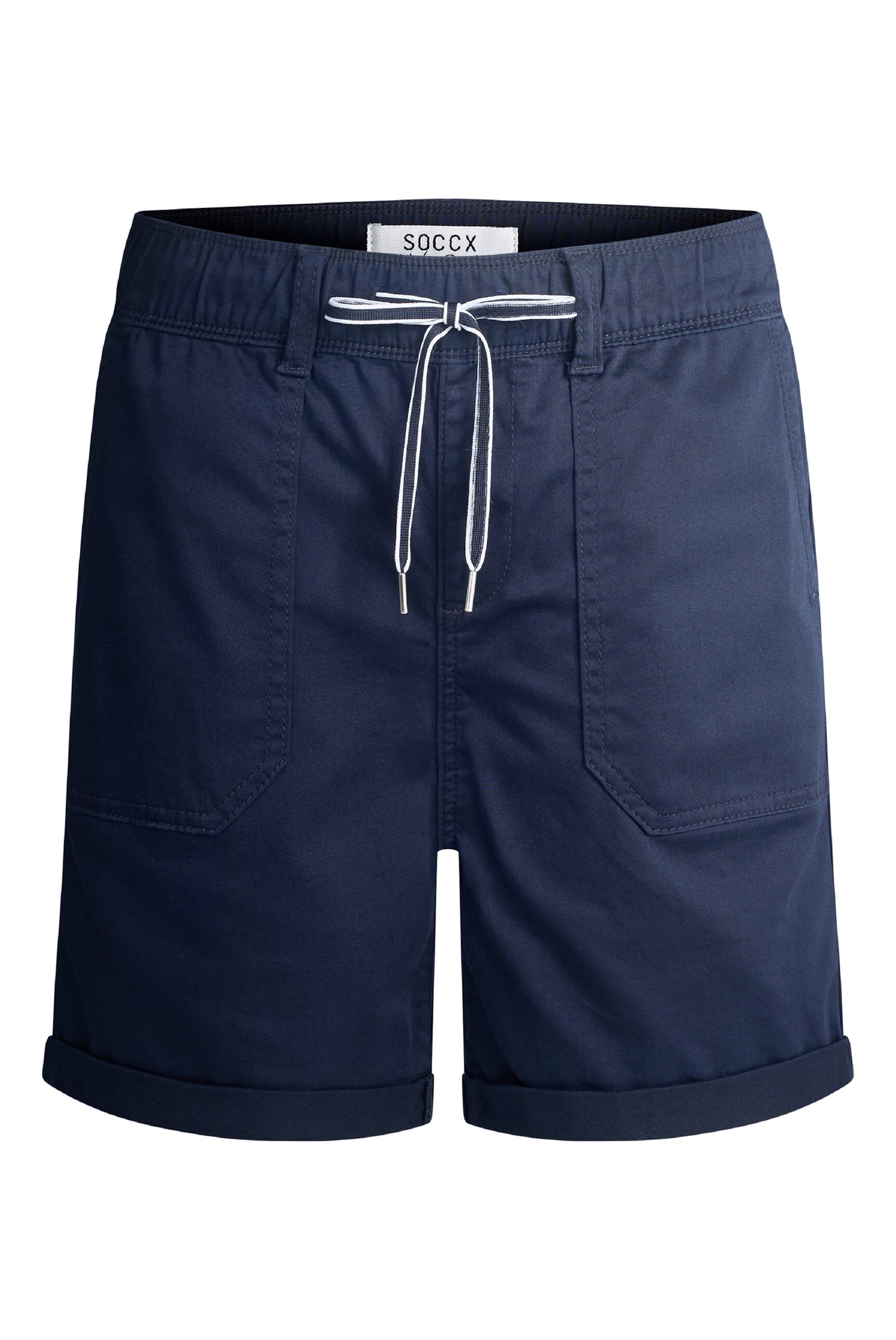 Soccx Loosefit Bermuda CA:YA Relaxed Fit in Blau: Vorderseite