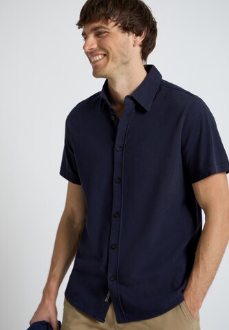 Street One MEN Comfort Fit Hemd in Blau: Vorderseite