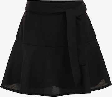 WE Fashion Regular Skirt in Black: front