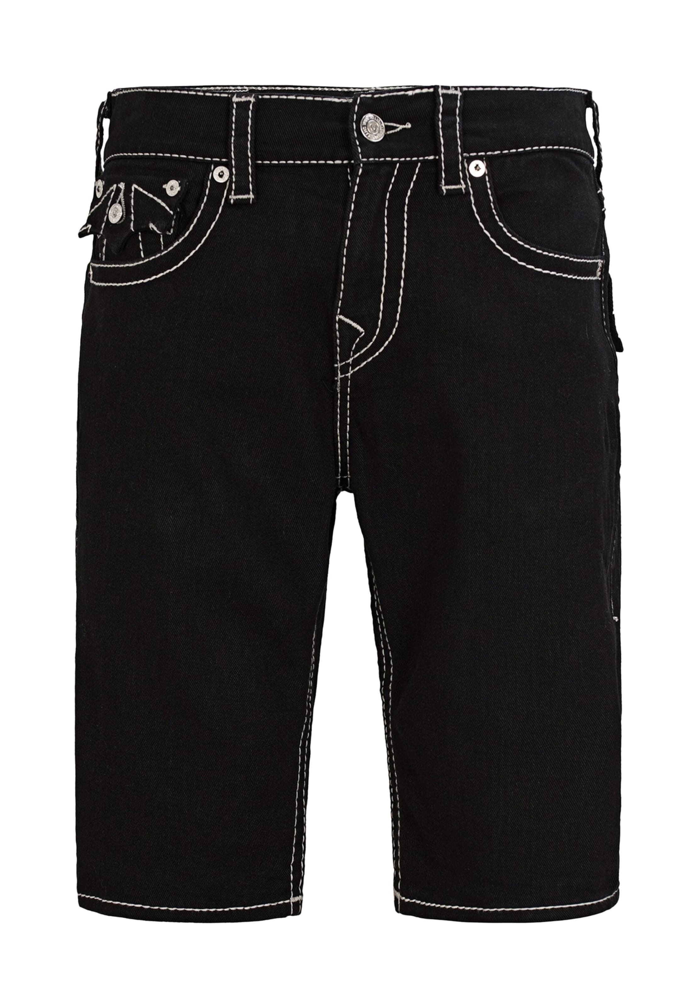 True Religion Regular Shorts 'Ricky Big' in Schwarz: Vorderseite