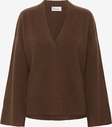 My Essential Wardrobe Pullover 'Huxi' in Braun: Vorderseite