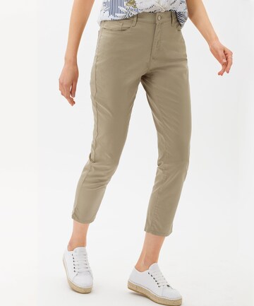 BRAX Slim fit Pants 'Caro' in Green: front