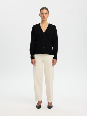 SELECTED Knit cardigan in Black