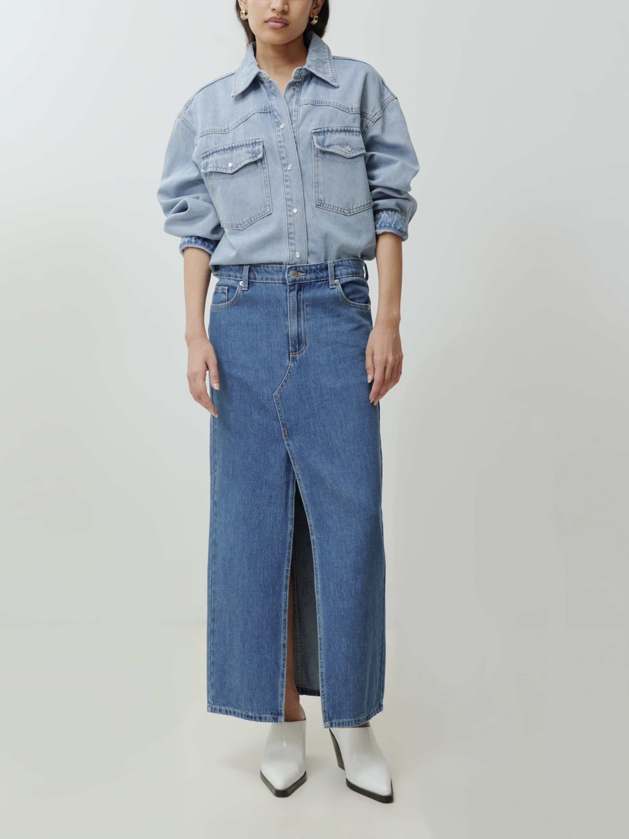 EDITED Produkter Nederdel 'Yu' blue denim