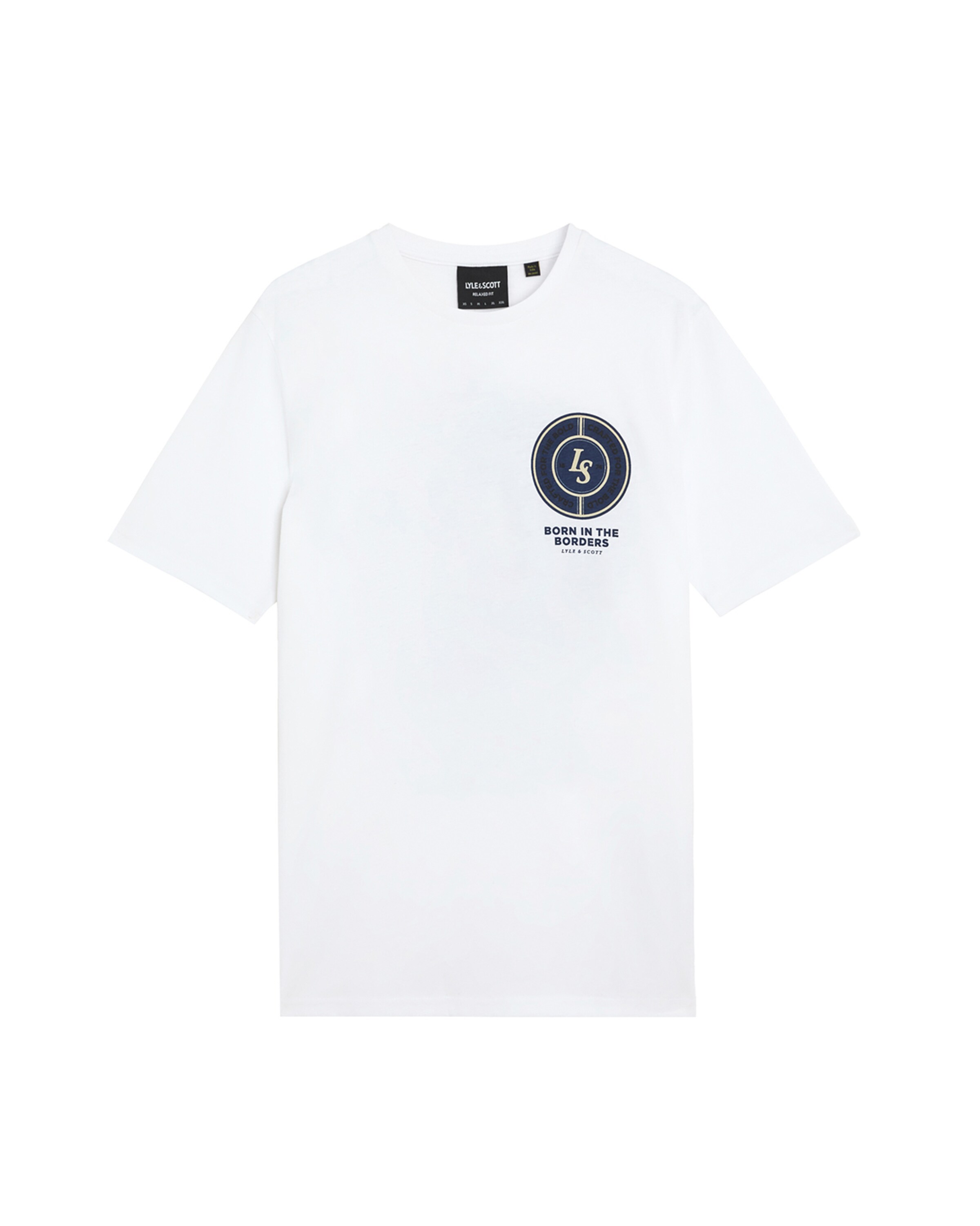 T-Shirt Lyle & Scott en blanc : devant