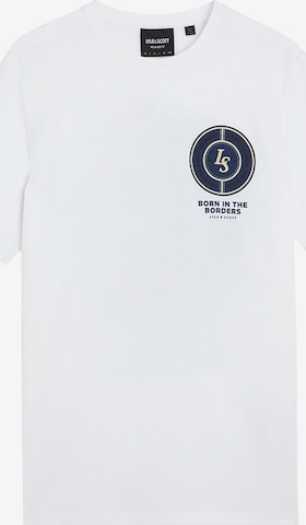 T-Shirt Lyle & Scott en blanc : devant