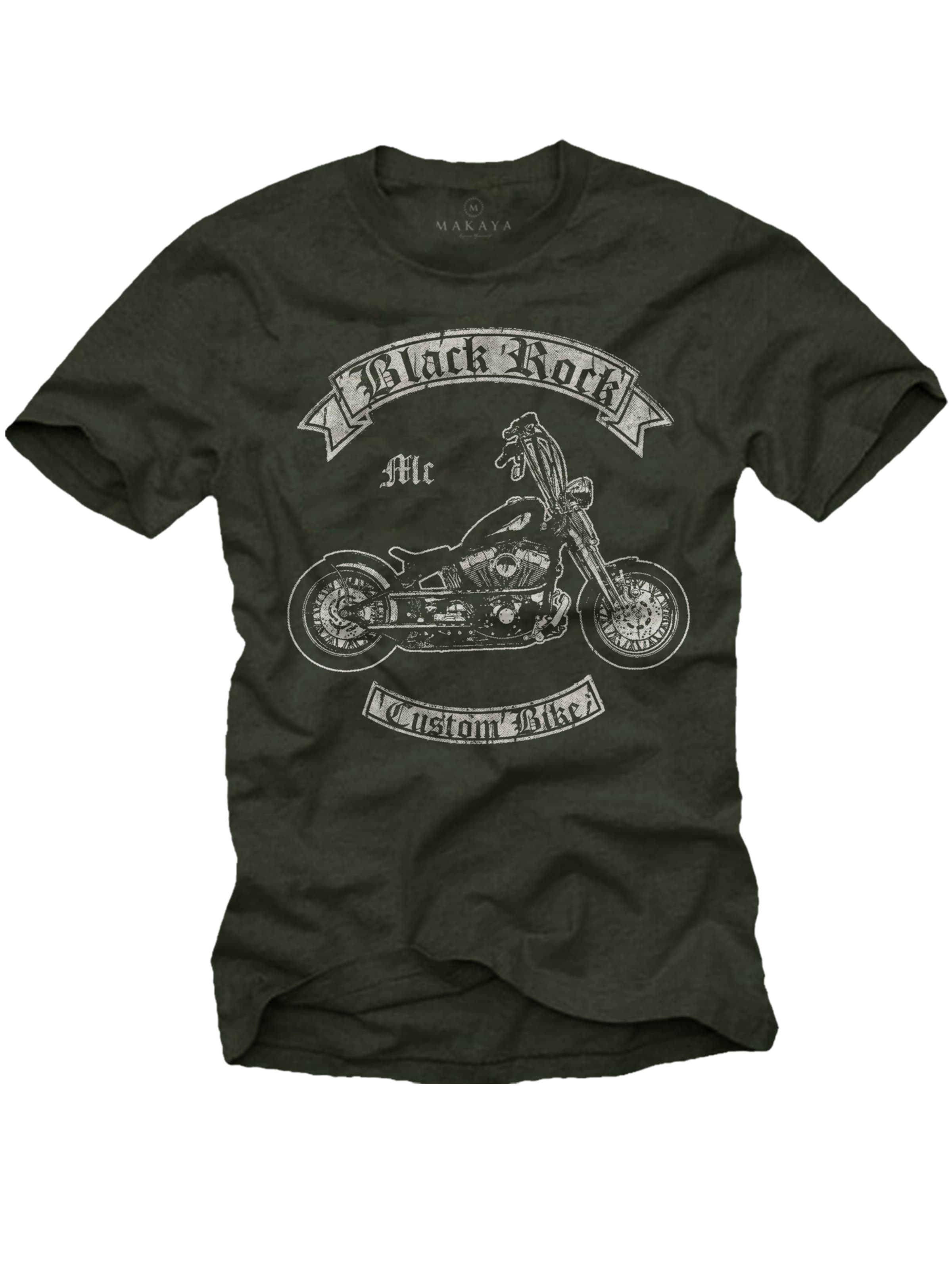 MAKAYA Shirt 'Black Rock'‌‌‌‌‌ in Grün: Vorderseite