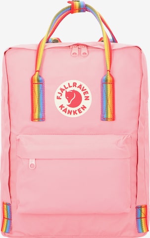 Fjällräven Backpack 'Kanken Rainbow' in Pink: front